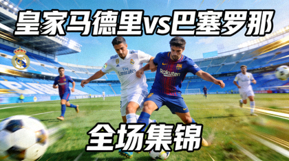 皇家马德里对阵巴塞罗那全场集锦视频封面图